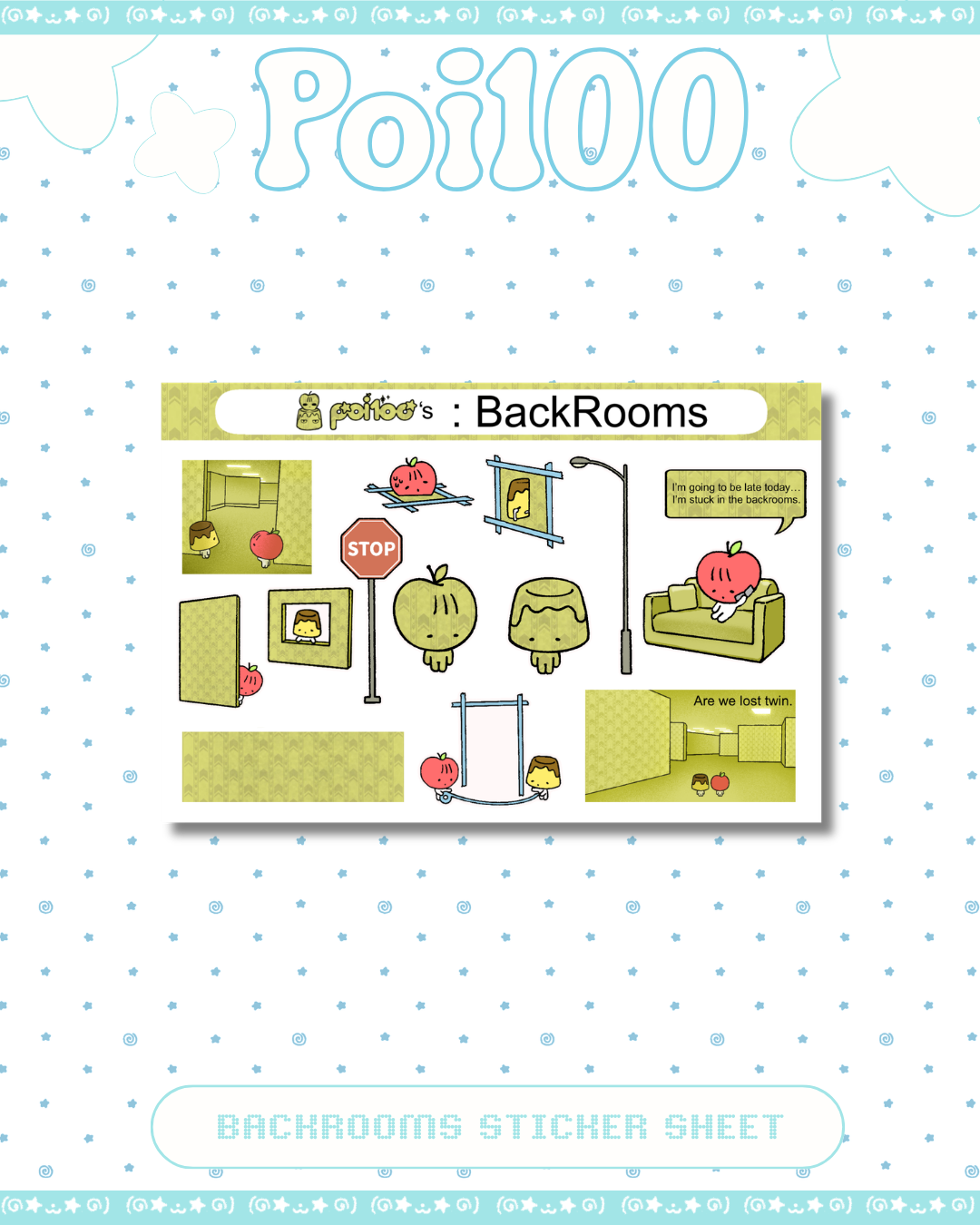 BackRooms Sticker Sheet
