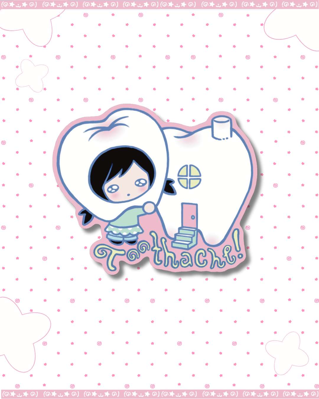 Toothache SandyGlitter DieCut