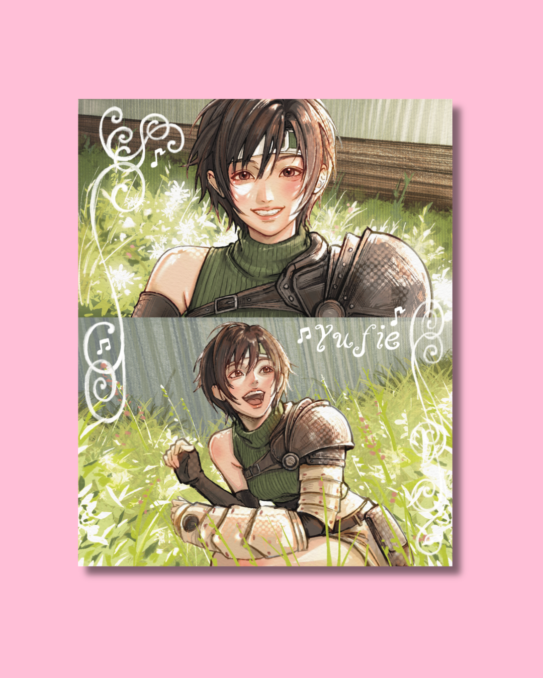 Ninja Girl in Bloom Print