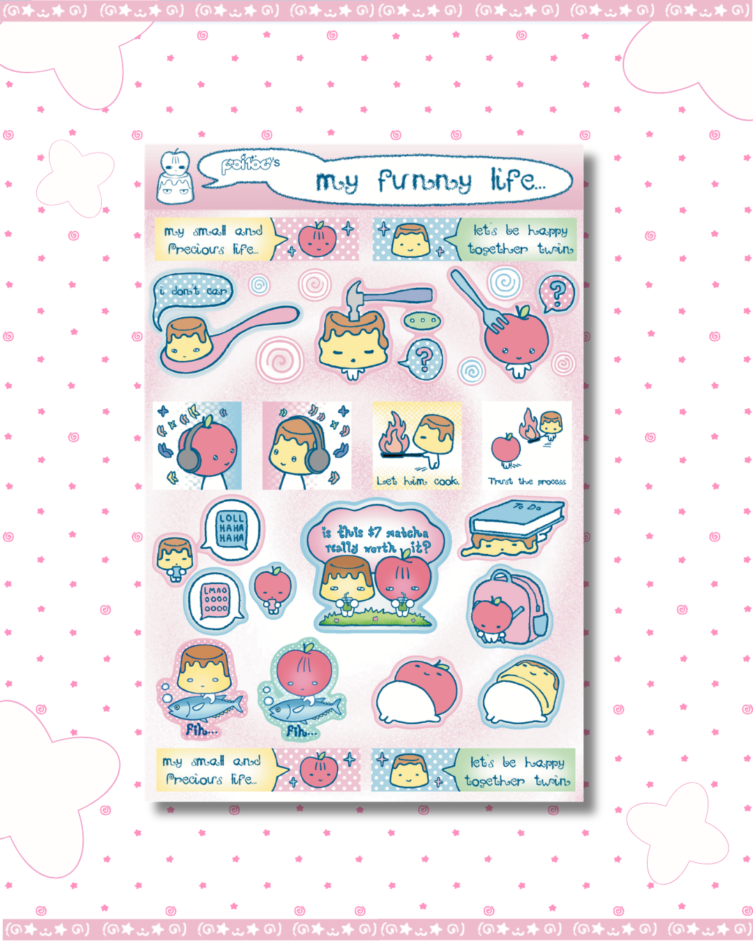 My Funny Life Sticker Sheet