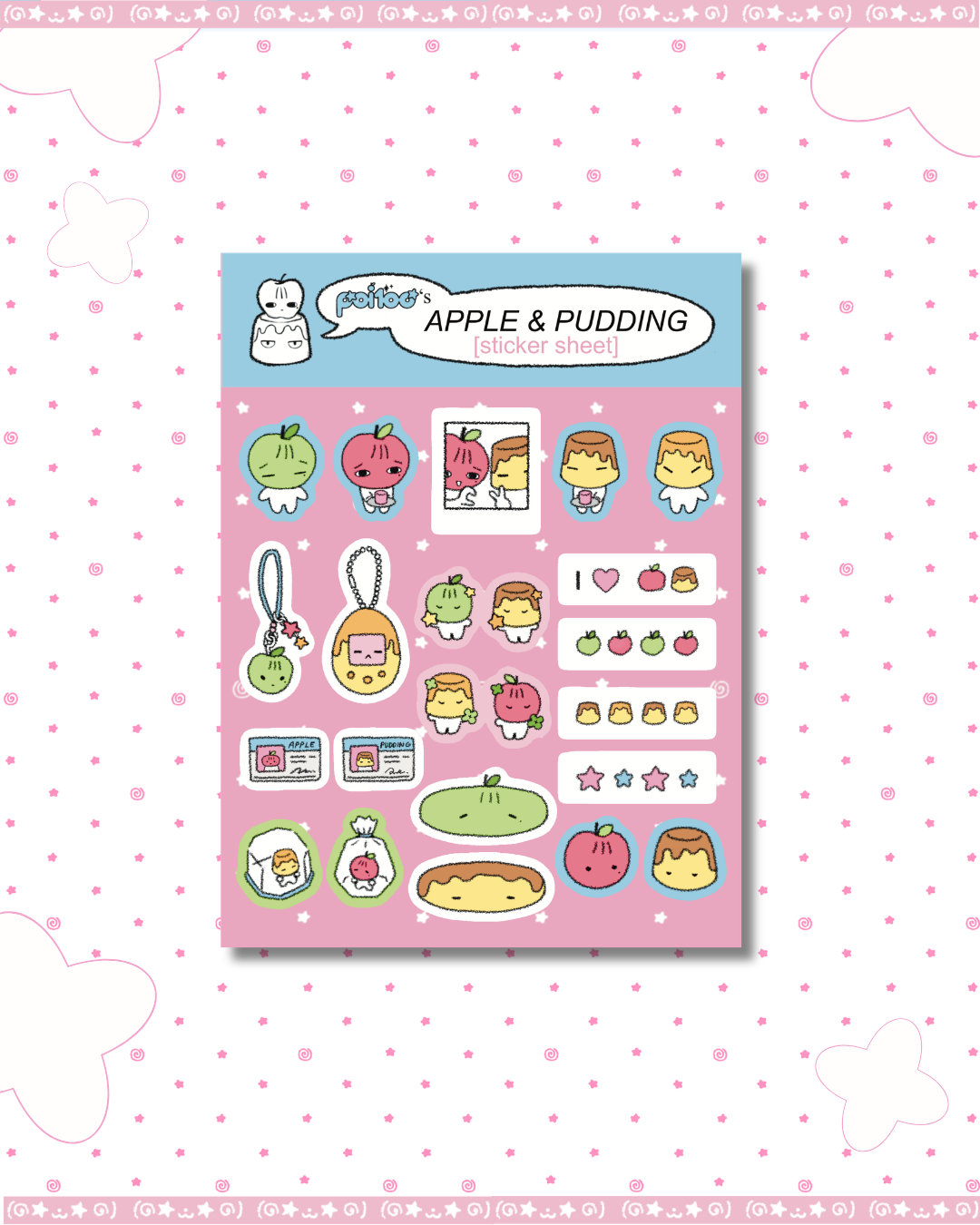 Apple&Pudding Sticker Sheet
