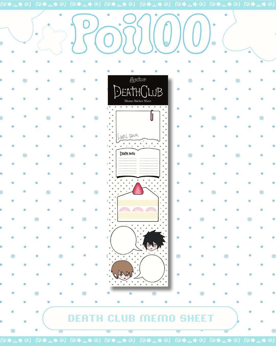 Death Club Memo Sheet