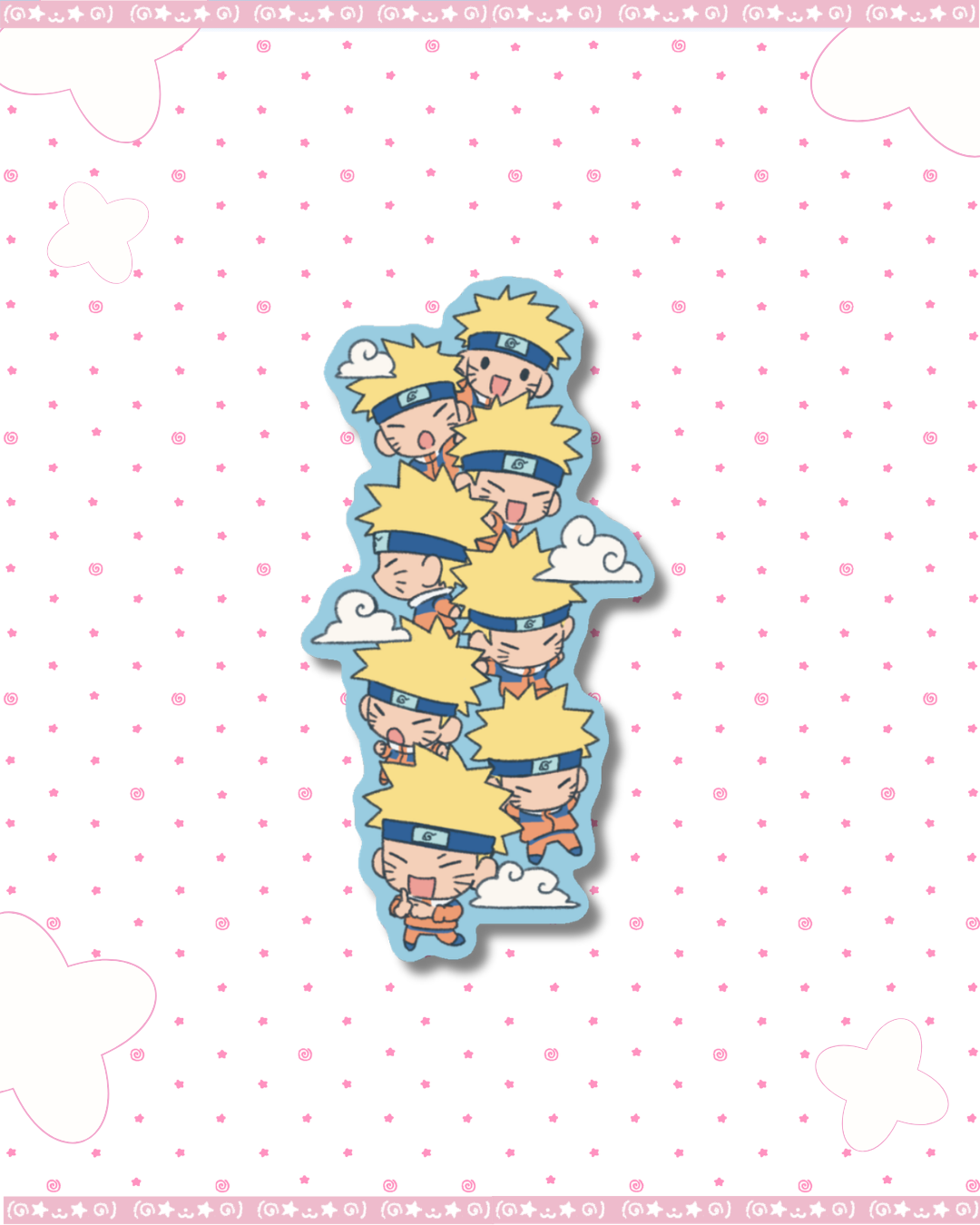 Naru BunshinNoJutsu SandyGlitter Diecut