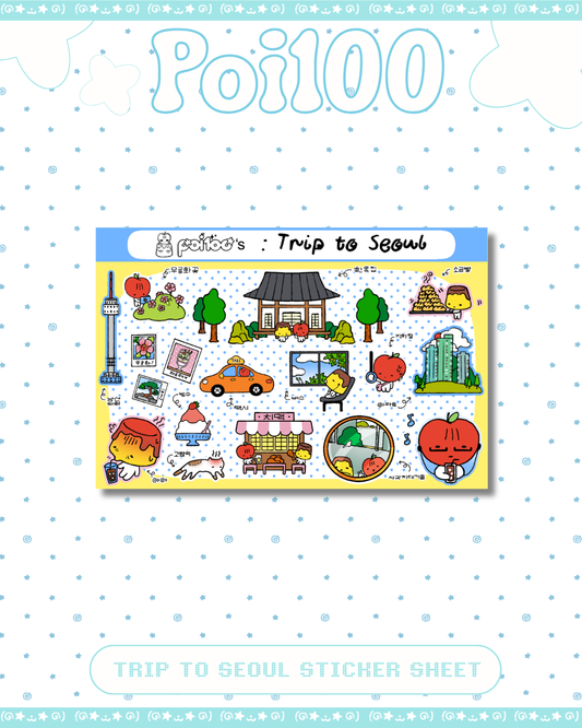 Trip to Seoul Sticker Sheet