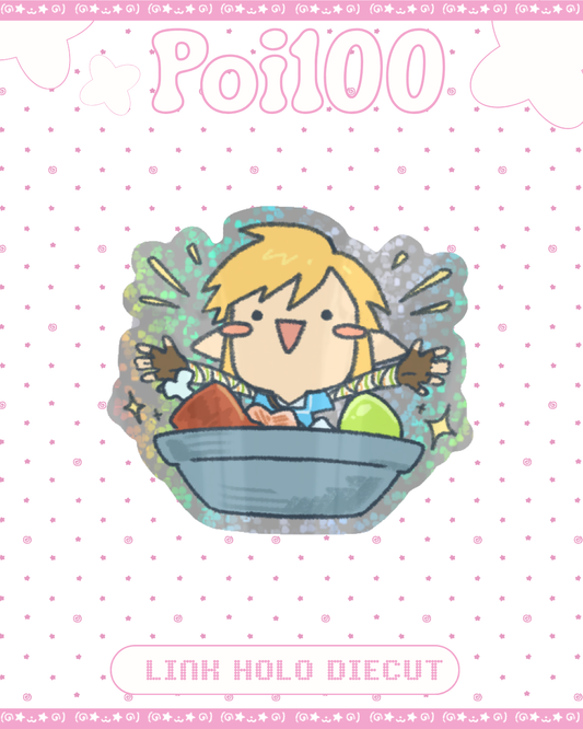 Cooking Link! Holo Glitter Diecut