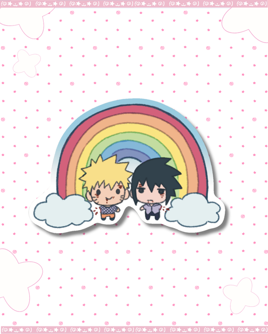NaruSasu Rainbow Glitter Diecut
