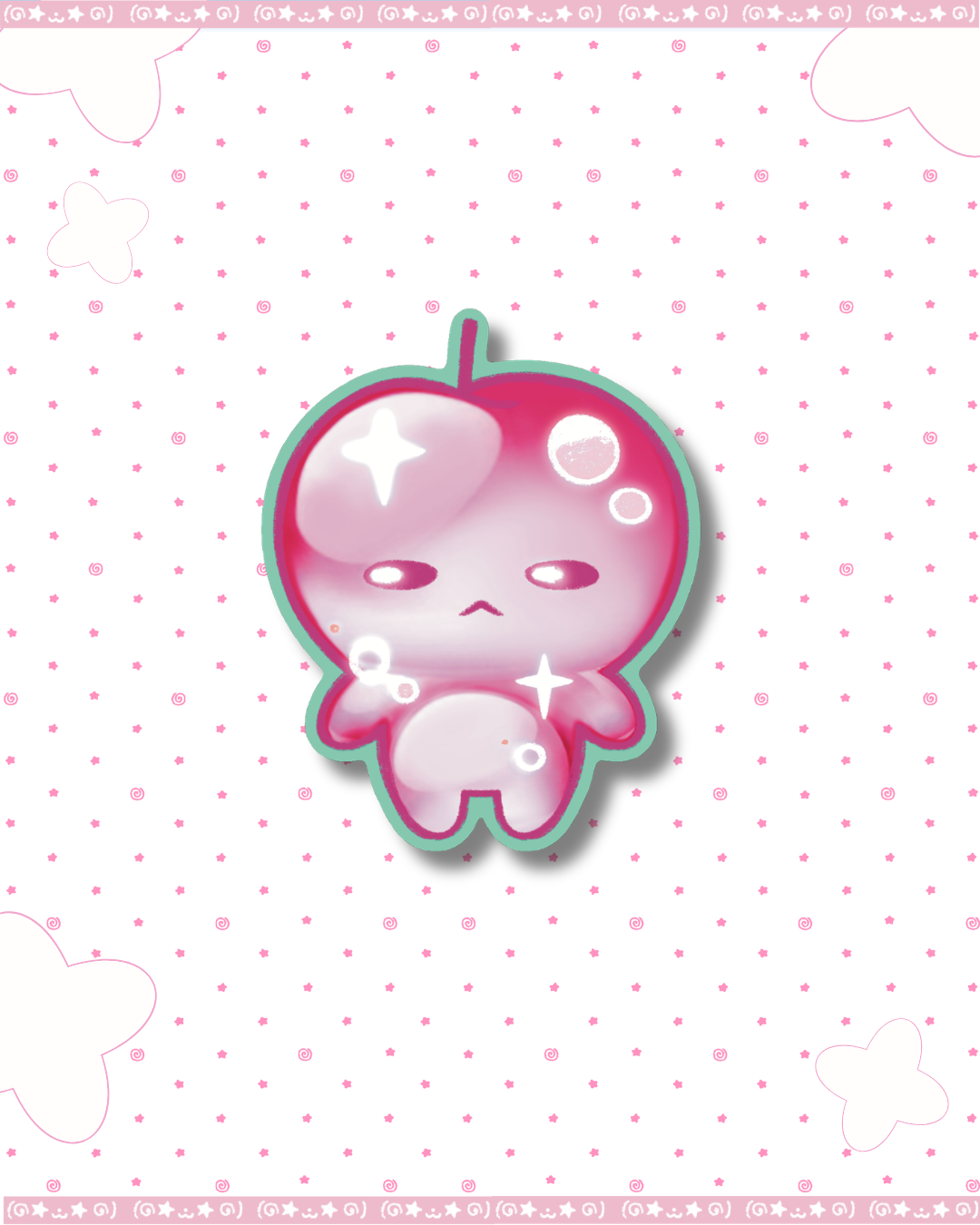 Apple Glitter Diecut