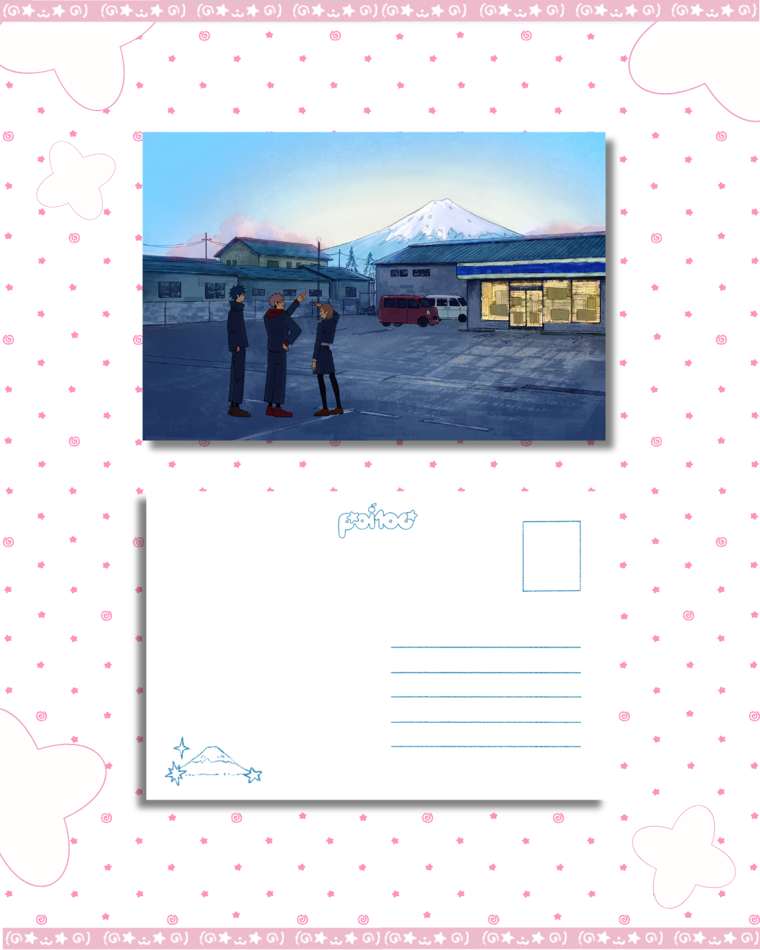 JK Trio Mount Fuji Print/Postcard
