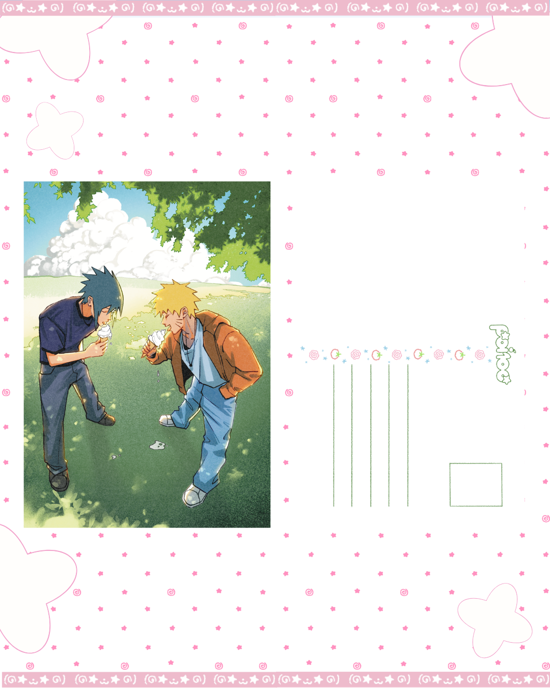 NaruSasu Summer Print/Postcard