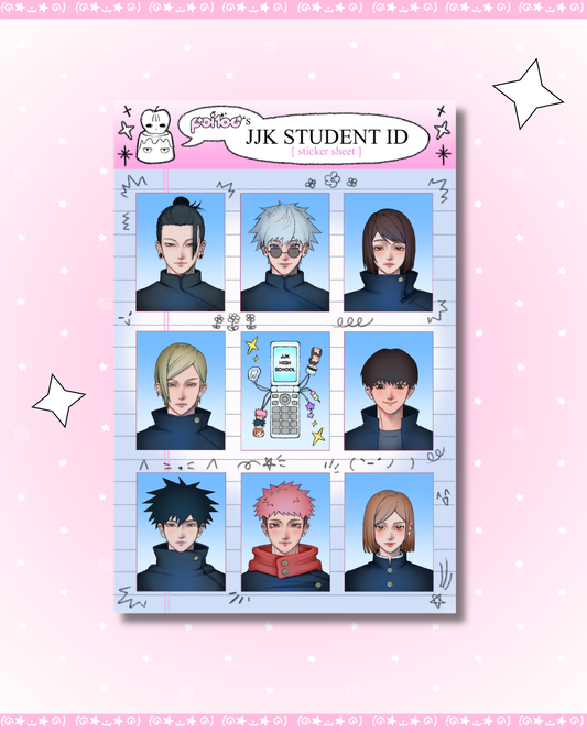JK Student ID Sticker Sheet