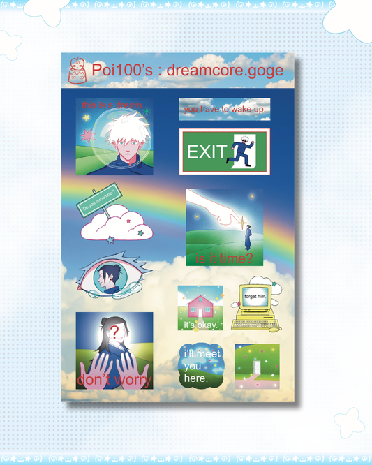 Dreamcore.Goge Sticker Sheet