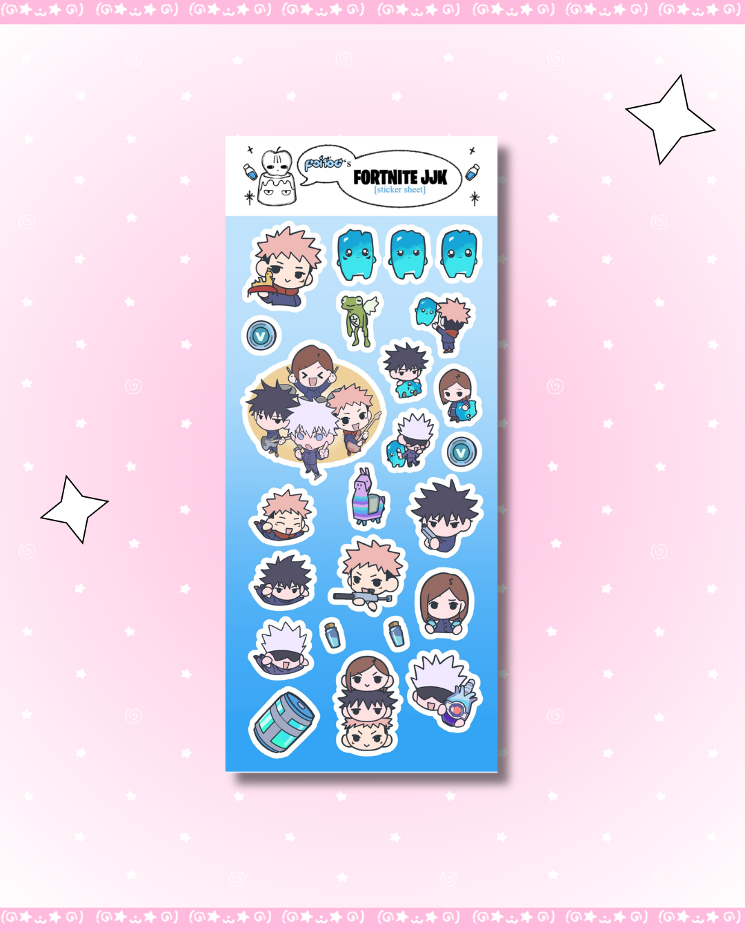 JK x BATTLE ROYALE Inspired Sticker Sheet