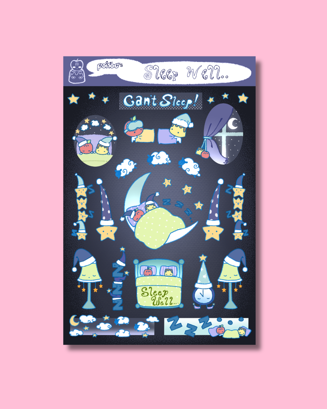 "Sleep Well" Sticker Sheet