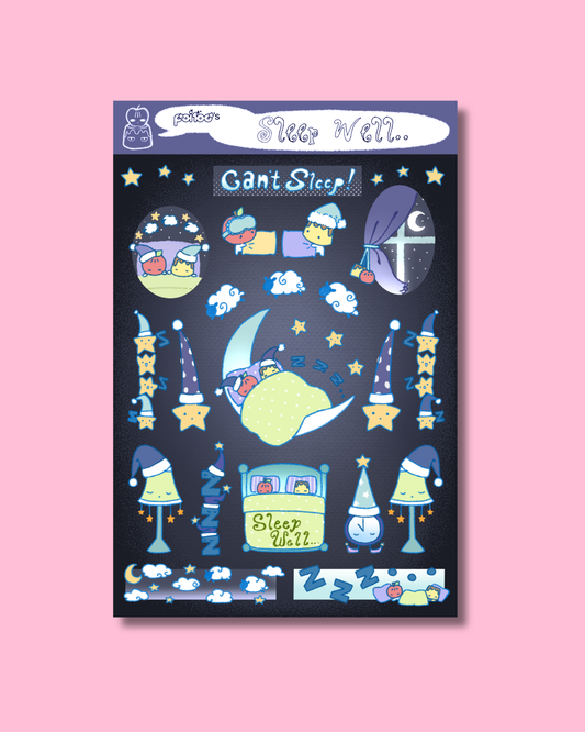 "Sleep Well" Sticker Sheet