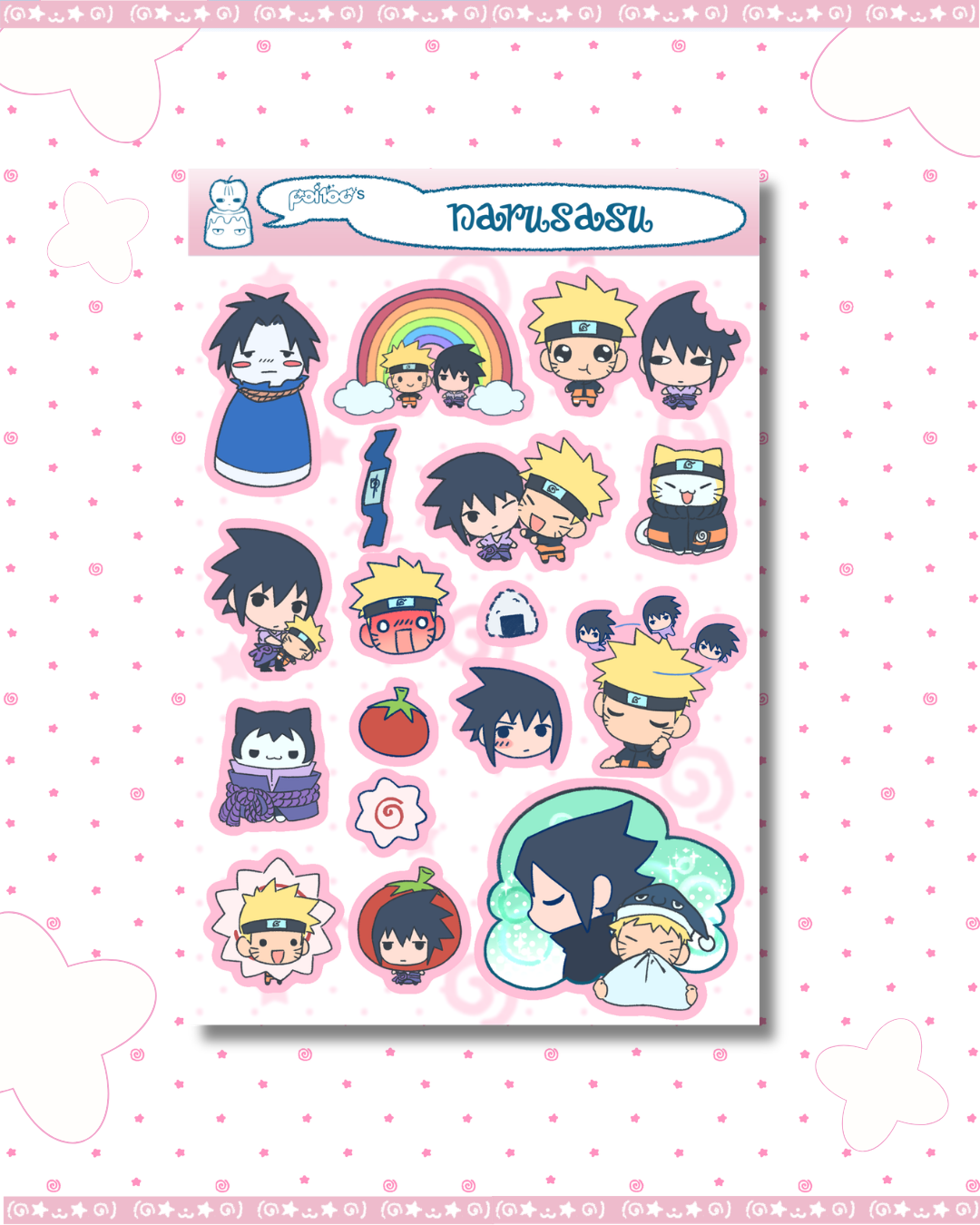 NaruSasu Sticker Sheet