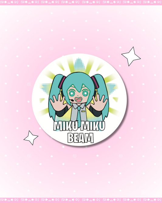 VOCALOID M1KU x BATTLE ROYALE Glitter Diecut 2