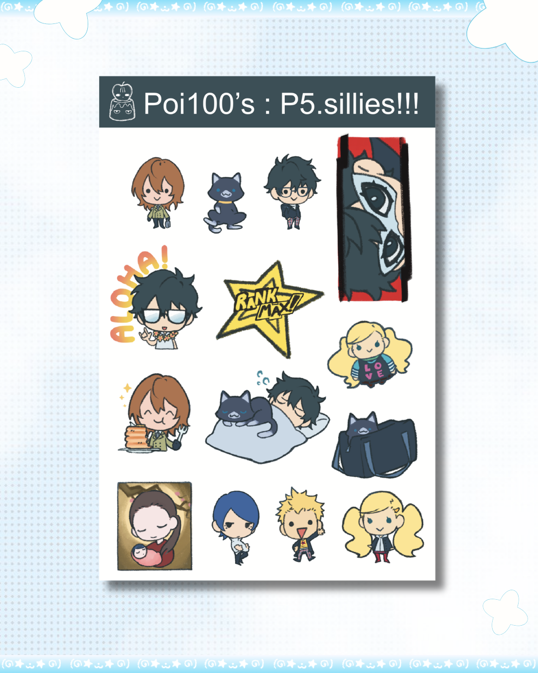P5 SILLIES Sticker Sheet
