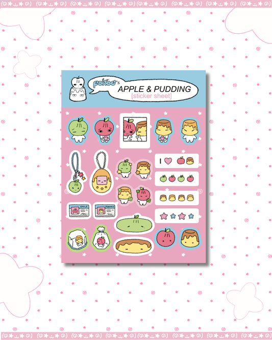 Apple&Pudding Sticker Sheet