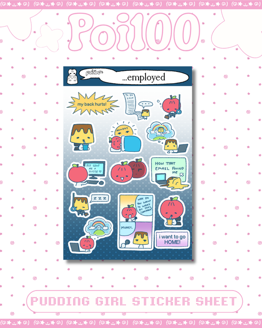 "Employed" Sticker Sheet