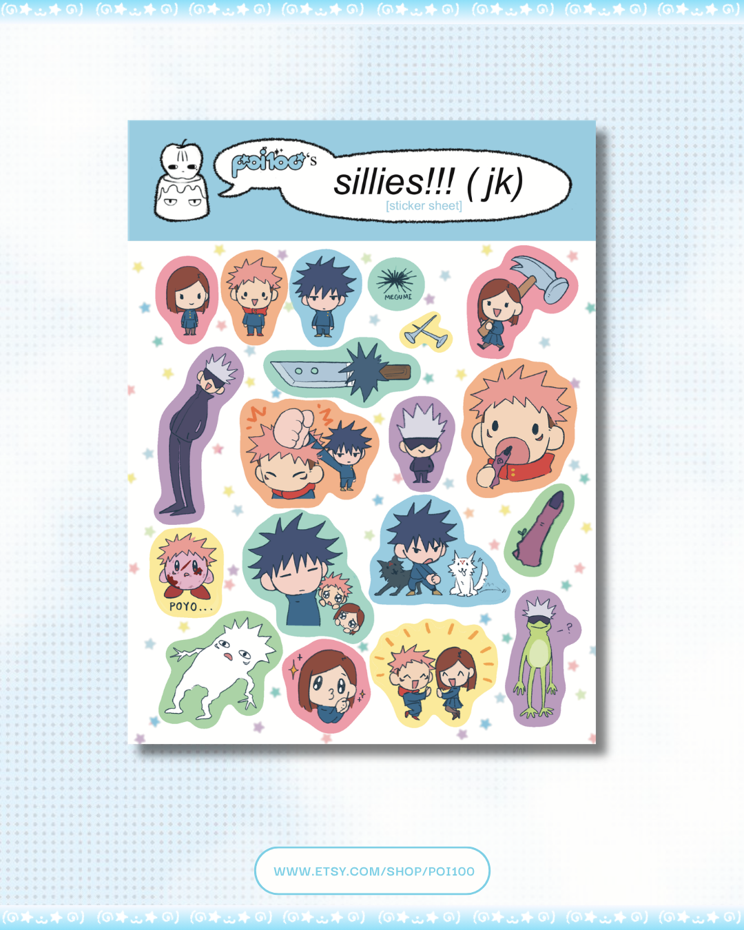 JK SILLIES Sticker Sheet