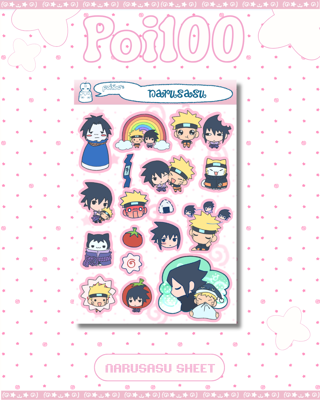 NaruSasu Sticker Sheet