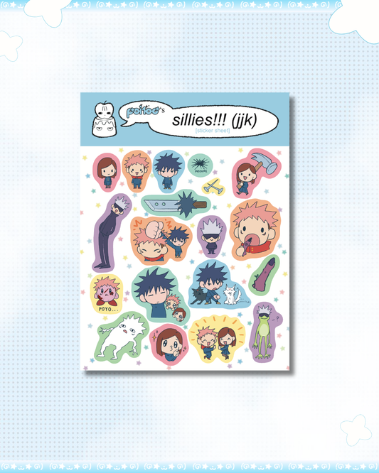 JK SILLIES Sticker Sheet